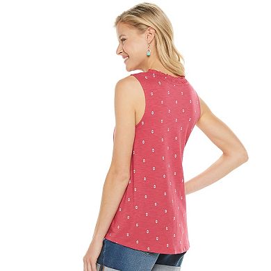 Women's Sonoma Goods For Life® Button Front Tank