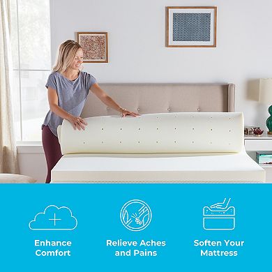 Linenspa Signature 3-in. ActiveRelief Memory Foam Mattress Topper