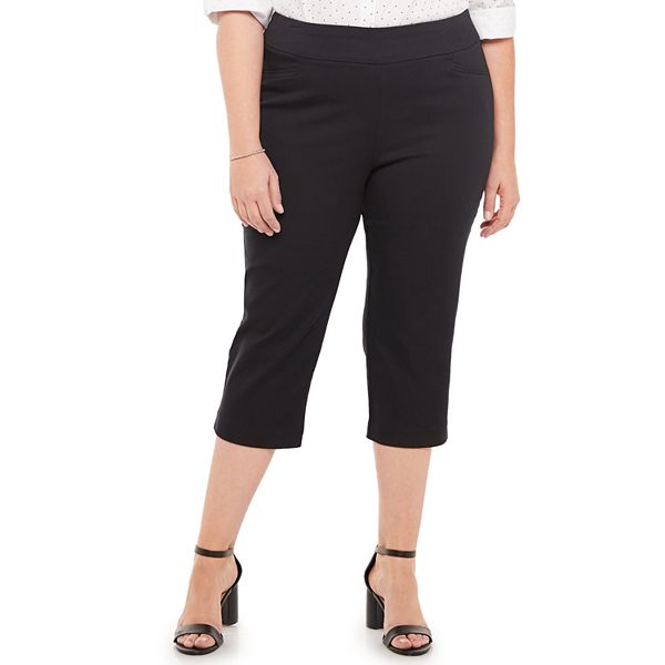Plus Size Croft & Barrow® Effortless Stretch Pull-On Capri Pants