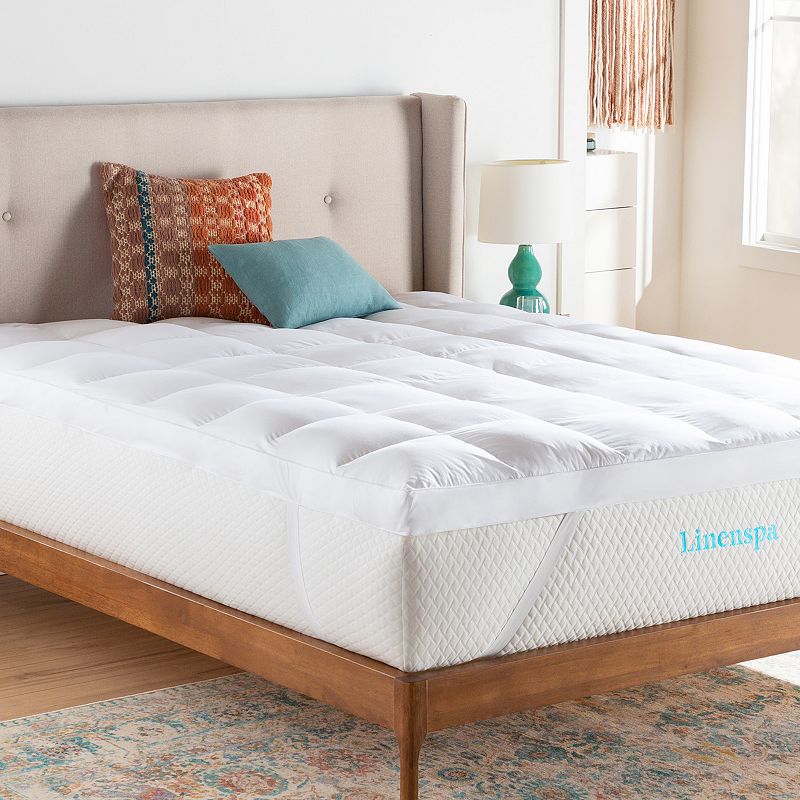 Linenspa Signature 3-in. Down-Alternative Fiber Bed Mattress Topper, White,