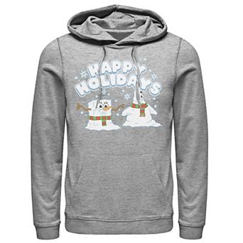 Men's Nickelodeon SpongeBob SquarePants Snowmen Happy Holidays Hoodie