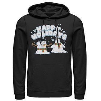 Men's Nickelodeon SpongeBob SquarePants Snowmen Happy Holidays Hoodie