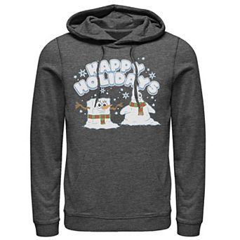 Men's Nickelodeon SpongeBob SquarePants Snowmen Happy Holidays Hoodie