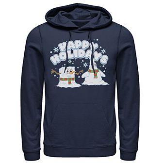 Men's Nickelodeon SpongeBob SquarePants Snowmen Happy Holidays Hoodie