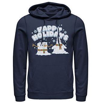 Men's Nickelodeon SpongeBob SquarePants Snowmen Happy Holidays Hoodie