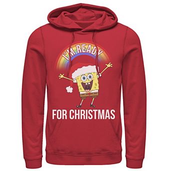 Men's Nickelodeon SpongeBob SquarePants I'm Ready For Christmas Rainbow Hoodie