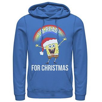 Men's Nickelodeon SpongeBob SquarePants I'm Ready For Christmas Rainbow Hoodie