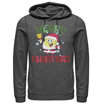 Men's Nickelodeon SpongeBob Santa Outfit Merry Christmas Hoodie