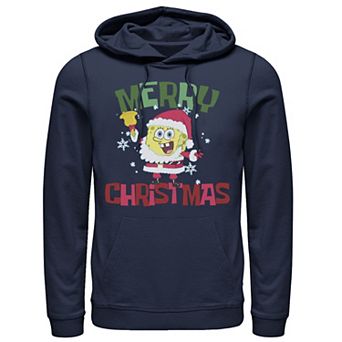 Men's Nickelodeon SpongeBob Santa Outfit Merry Christmas Hoodie