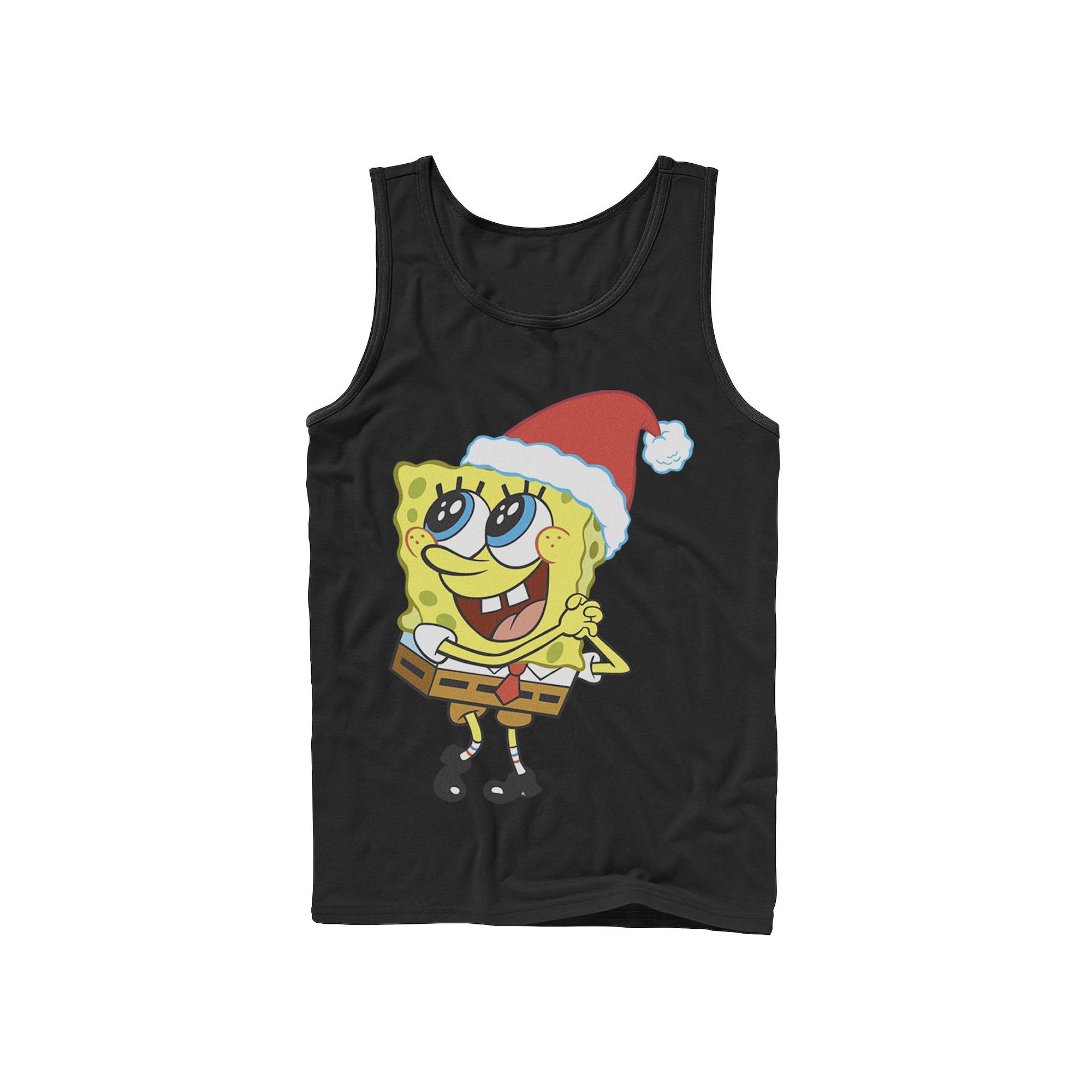 Mens Nickelodeon SpongeBob SquarePants Santa Hat Dreaming Of Christmas Tan