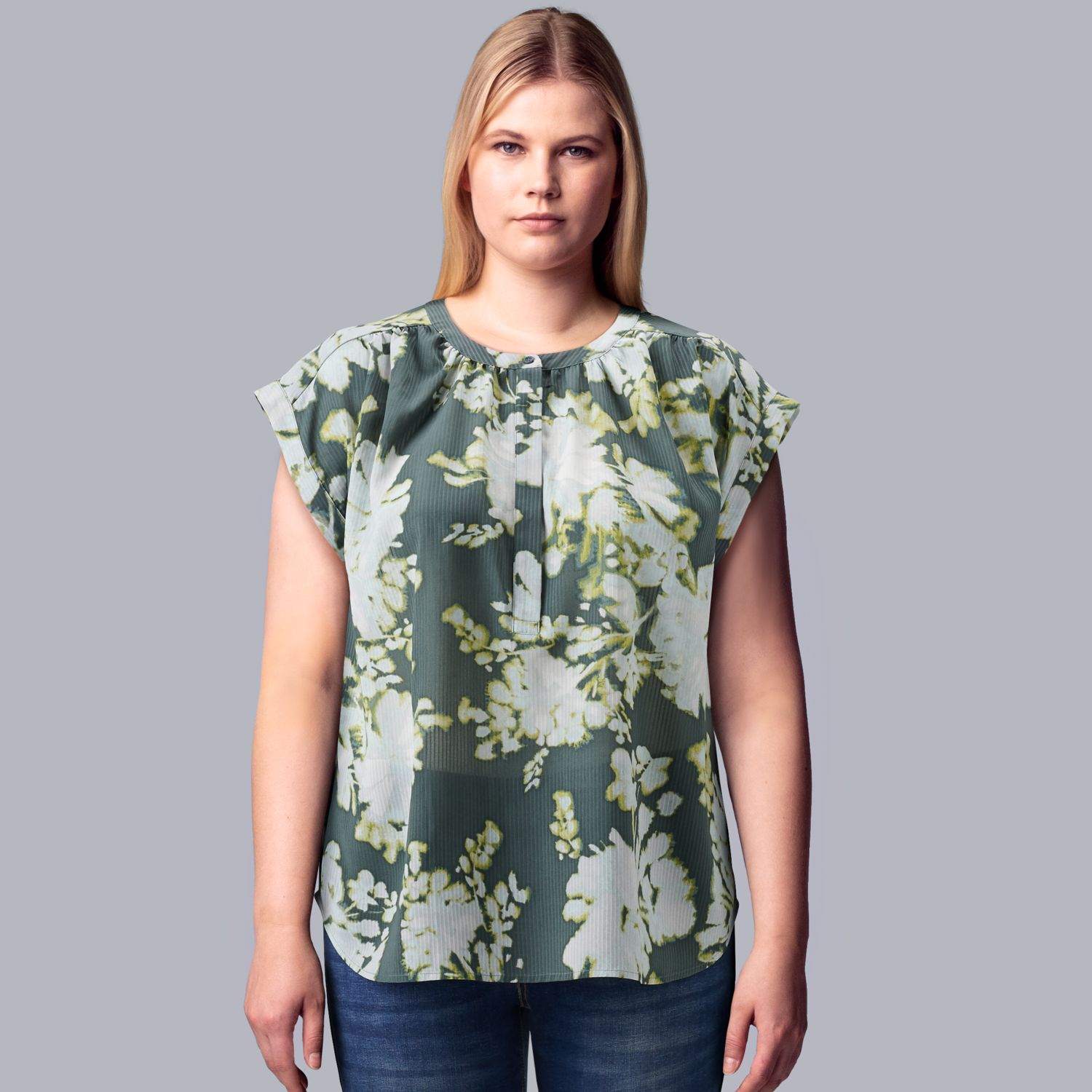 womens plus size blouses at kohl's