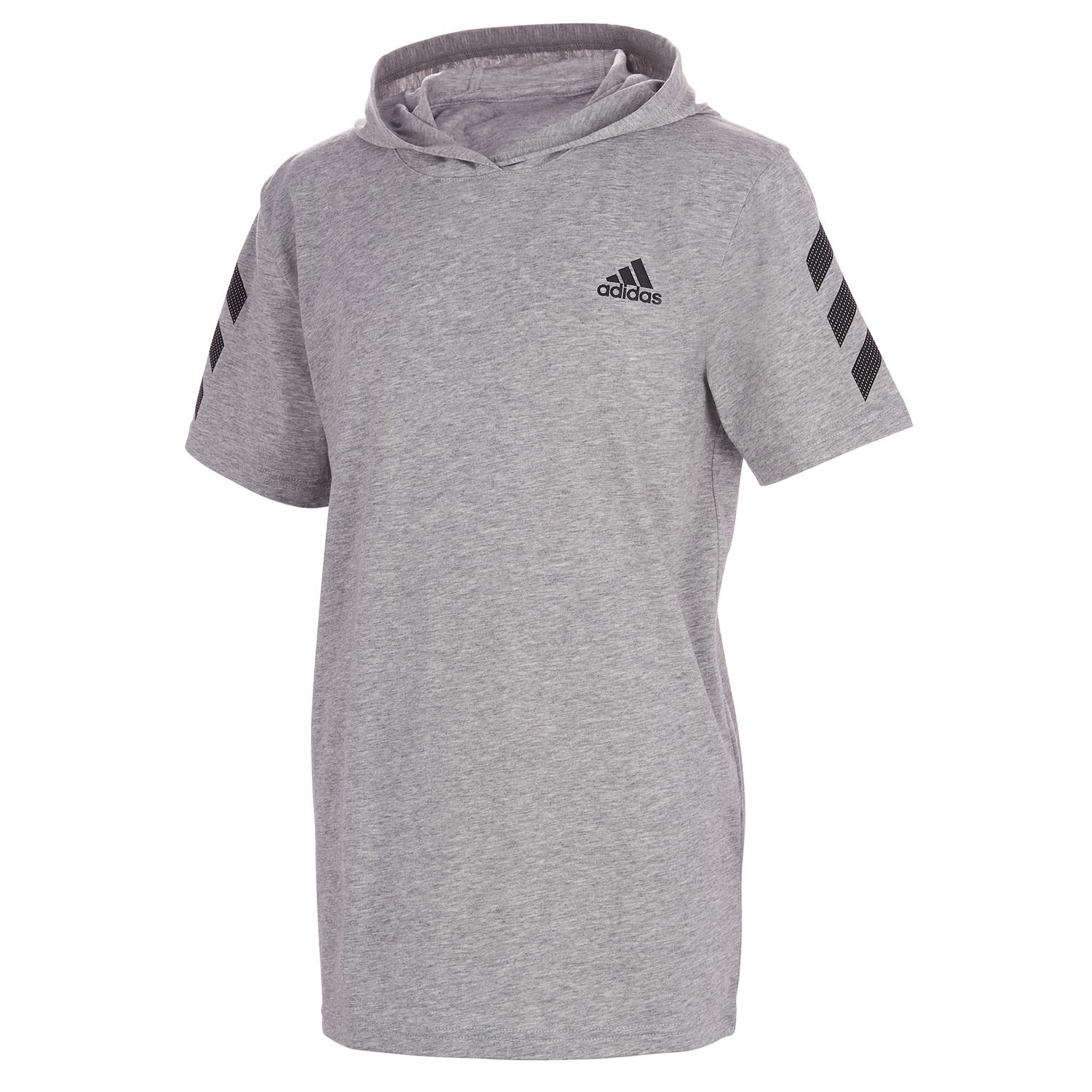 adidas hooded t shirt