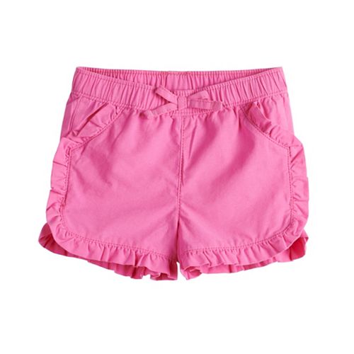 Baby Girl Jumping Beans® Ruffle Front Shorts