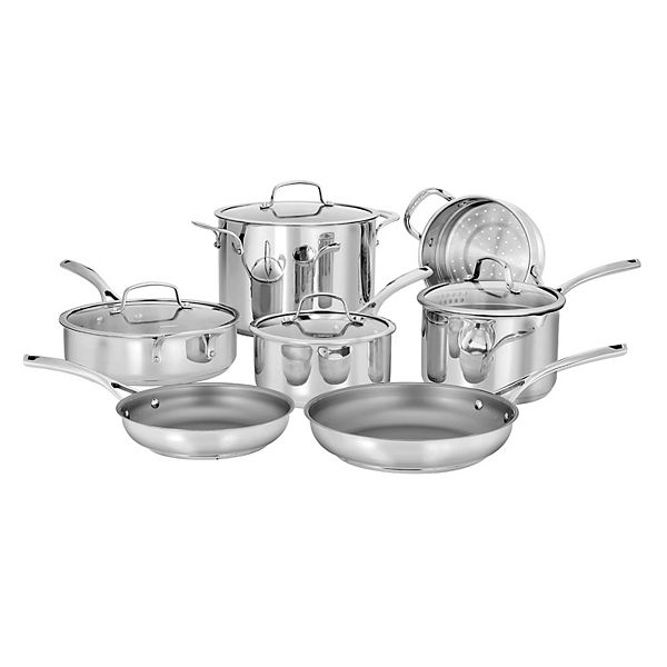 Cuisinart Advantage Ceramica 11-Piece Cookware Set, Black