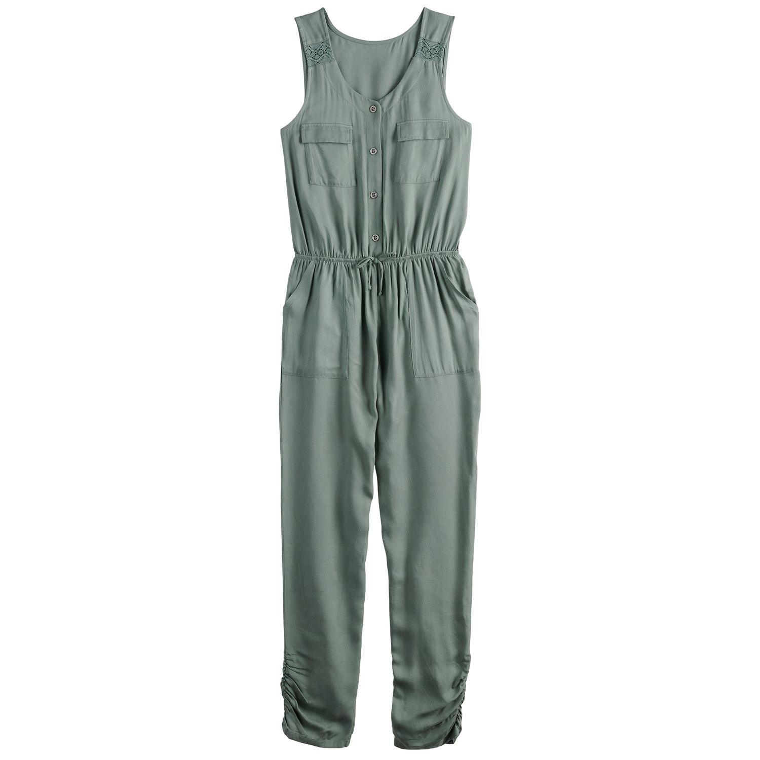 girls green jumpsuit