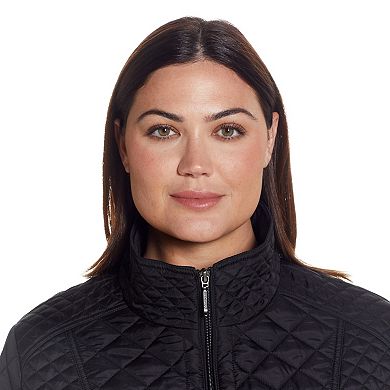 Plus Size Weathercast Quilted Moto Jacket