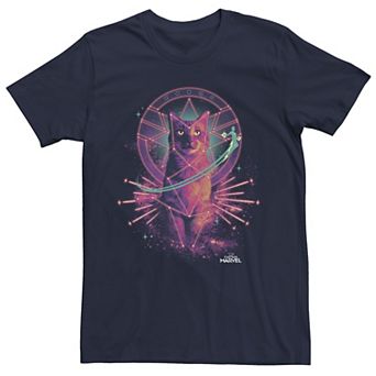 Men's Marvel Captain Marvel Movie Goose Galaxy Portrait Graphic Tee