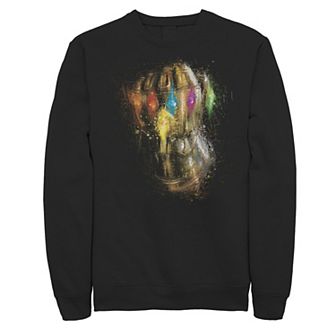 Men's Marvel Avengers Endgame Gauntlet Painting Graphic Fleece Pullover