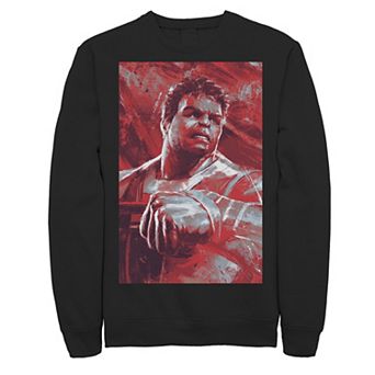 Men's Marvel Avengers Endgame Hulk Painting Graphic Fleece Pullover