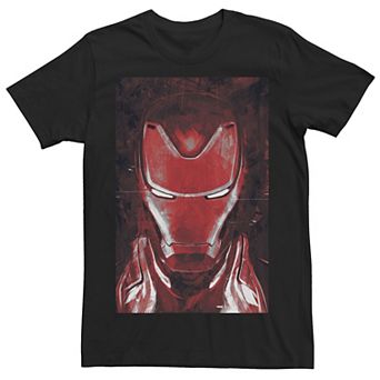 Men's Marvel Avengers Endgame Red Iron Man Portrait Graphic Tee