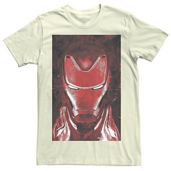Men's Marvel Avengers Endgame Red Iron Man Portrait Graphic Tee