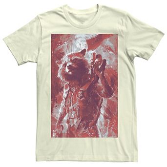Men's Marvel Avengers Endgame Rocket Painting Graphic Tee
