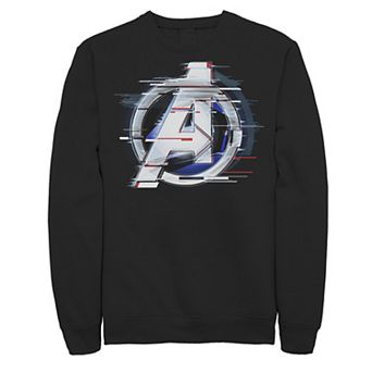 Men's Marvel Avengers Endgame Distorted Logo Graphic Fleece Pullover