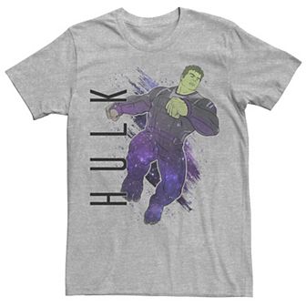 Men's Marvel Avengers Endgame Hulk Galaxy Painted Graphic Tee