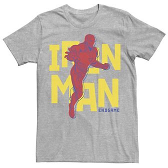 Men's Marvel Avengers Endgame Iron Man Pop Art Portrait Graphic Tee