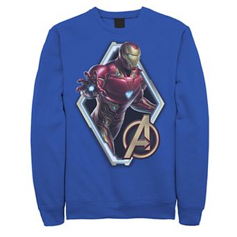 Men's Marvel Avengers Endgame Iron Man Logo Graphic Fleece Pullover