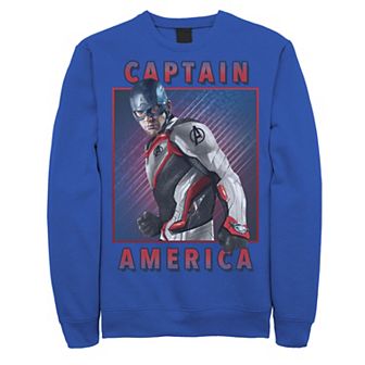 Men's Marvel Avengers Endgame Captain America Solo Graphic Fleece Pullover