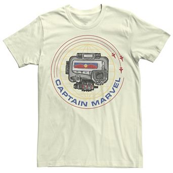 Men's Marvel Captain Marvel Universal Pager Graphic Tee