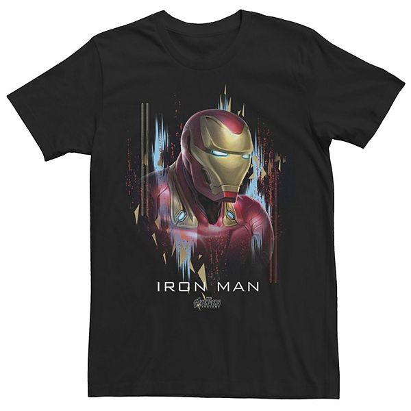 Men's Marvel Avengers Endgame Iron Man Splatter Graphic Tee