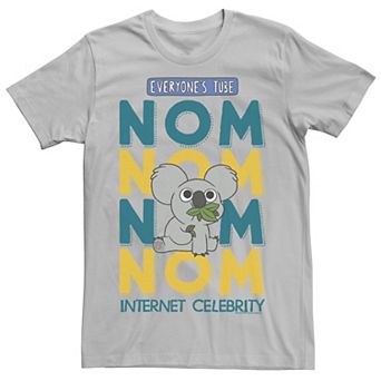 Men's Cartoon Network We Bare Bears Nom Nom Internet Celebrity Graphic Tee