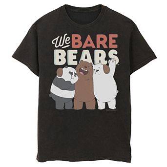 Men's Cartoon Network We Bare Bears Trio Portrait Graphic Tee