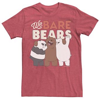 Men's Cartoon Network We Bare Bears Trio Portrait Graphic Tee