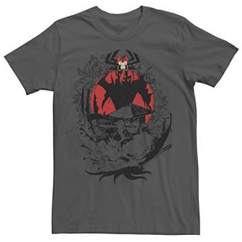 Men's Cartoon Network Samurai Jack Aku & The Flute Battle Music Graphic Tee