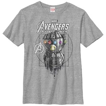 Men's Marvel Infinity War Geo Gauntlet Sketch Graphic Tee