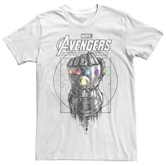 Men's Marvel Infinity War Geo Gauntlet Sketch Graphic Tee