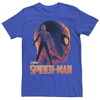 Men's Marvel Infinity War Iron Spider Head Profile Graphic Tee