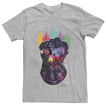 Men's Marvel Infinity War Galaxy Paint Gauntlet Graphic Tee