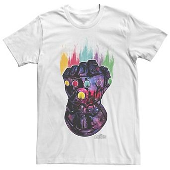 Men's Marvel Infinity War Galaxy Paint Gauntlet Graphic Tee