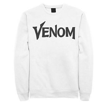 Men's Marvel Venom Logo Black Simple Title Graphic Fleece Pullover