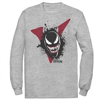 Men's Marvel Venom Big V Face Paint Splatter Graphic Tee