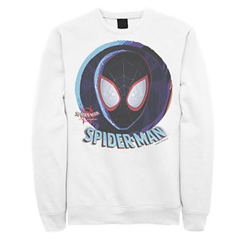 Men's Marvel Spiderverse Mask In Sphere Graphic Fleece Pullover