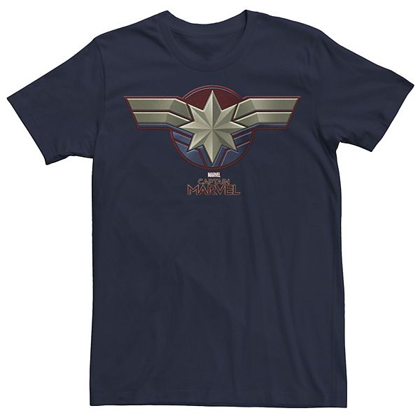 Men's Marvel Captain Marvel Movie Chest Symbol Graphic Tee