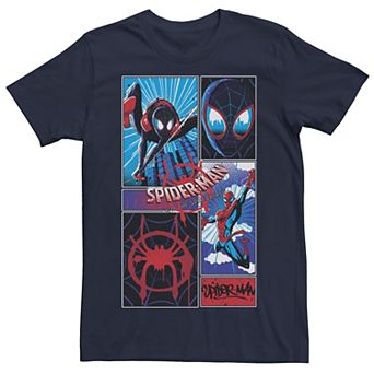 Men's Marvel Spider-Man Spiderverse Miles & Peter Graphic Fleece Pullover Graphic Tee
