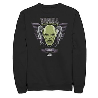 Men's Marvel Captain Marvel Skrull Empire Talos Graphic Fleece Pullover