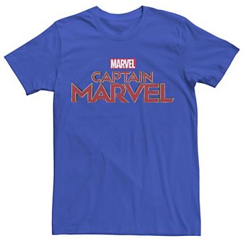 Men's Marvel Captain Marvel Pocket Logo Graphic Tee
