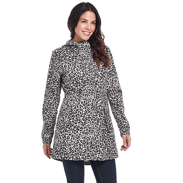 Rain Jacket Womens Monogrammed Rain Coat Leopard Print Wind 